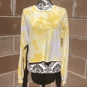 Chemistry Long-sleeve Cropped Tie Dye